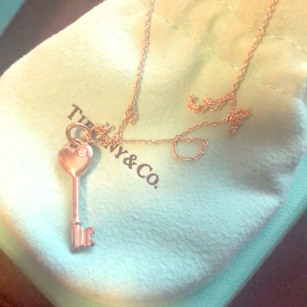 Tiffany & Co Heart Key Necklace